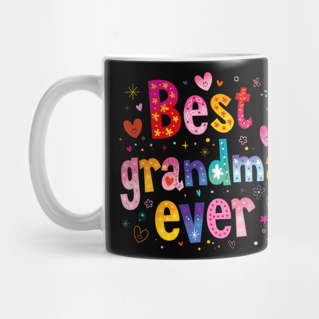 Best Grandma Ever Mothers Day Womens Plus Size by Stick Figure103